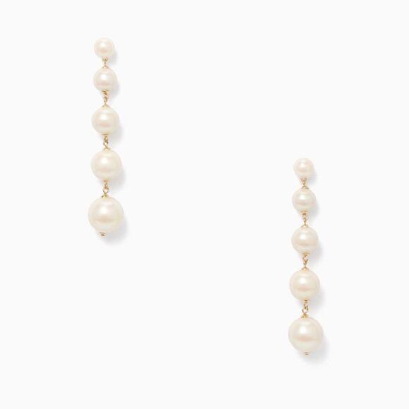 Kate Spade Girls in Pearls Linear Earrings - Picture 6 of 9